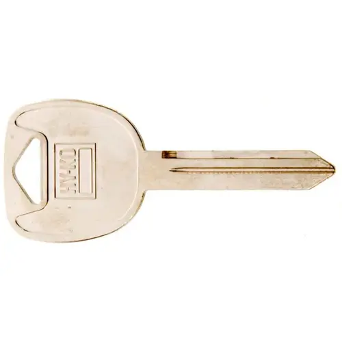 Key Blank, Brass, Nickel, For: Automobile, Many General Motors Vehicles - pack of 10