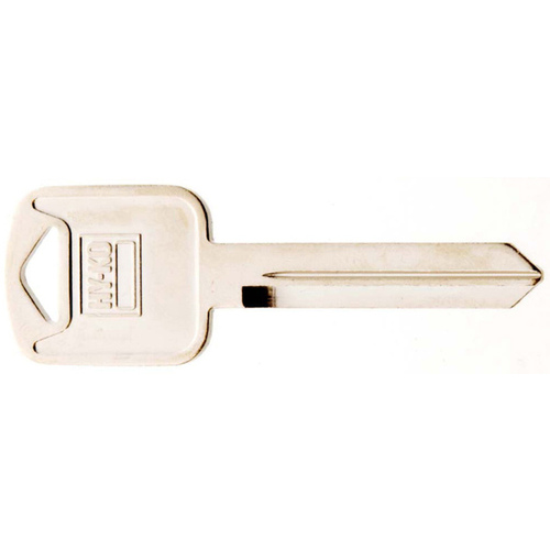 Key Blank, Brass, Nickel, For: Ford, Lincoln, Mercury Vehicles