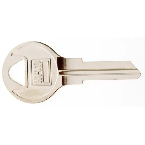 Key Blank, Brass, Nickel, For: Chicago Cabinet, House Locks and Padlocks