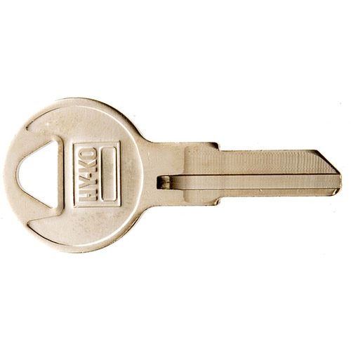 Key Blank, Brass, Nickel, For: Illinois Cabinet, House Locks and Padlocks