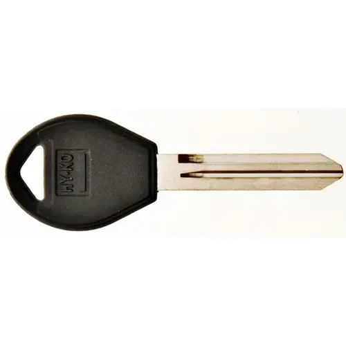 Automotive Key Blank, Brass/Plastic, Nickel, For: Nissan Vehicle Locks - pack of 5