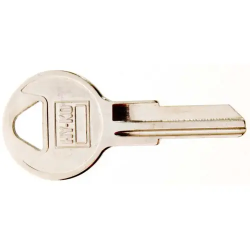 Key Blank, Brass, Nickel, For: ILCO Cabinet, House Locks and Padlocks