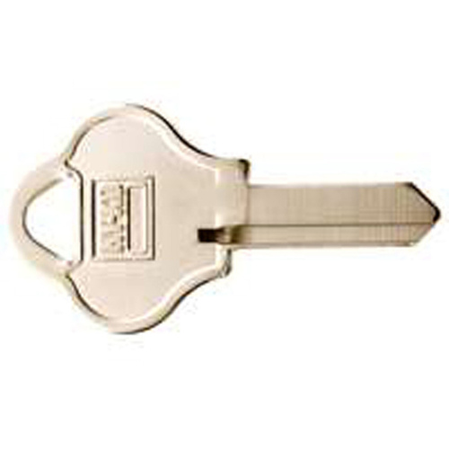 Key Blank, Brass, Nickel, For: Pado Cabinet, House Locks and Padlocks