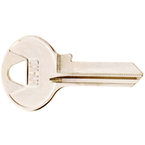 Key Blank, Brass, Nickel, For: Boomer Cabinet, House Locks and Padlocks