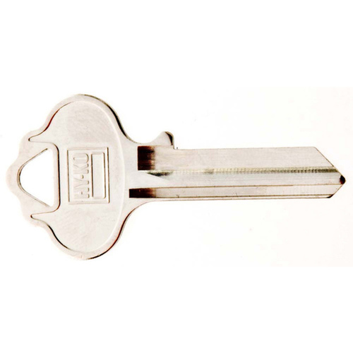 Key Blank, Brass, Nickel, For: ILCO Cabinet, House Locks and Padlocks - pack of 10