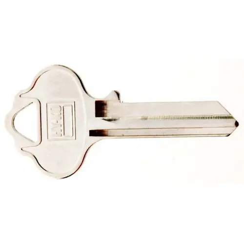 Key Blank, Brass, Nickel, For: ILCO Cabinet, House Locks and Padlocks