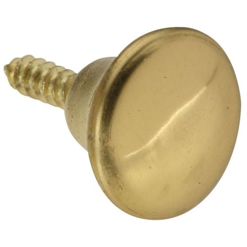 V1861 1/2" Knob Brass Finish