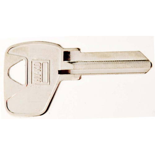 Key Blank, Brass, Nickel, For: Master Cabinet, House Locks and Padlocks