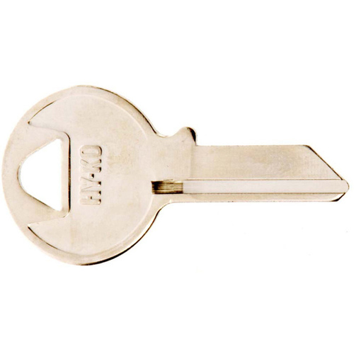 Key Blank, Brass, Nickel, For: Chicago Cabinet, House Locks and Padlocks