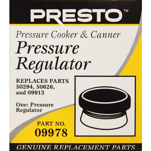 Presto 09978 Pressure Regulator for Pressure Cookers & Canners Gray