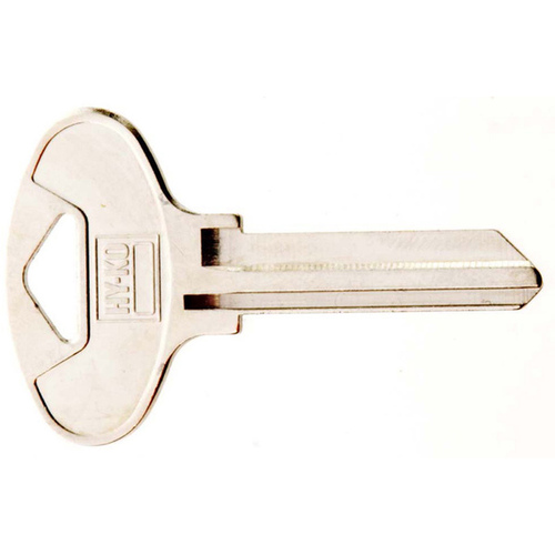 Key Blank, Brass, Nickel, For: Kwikset Cabinet, House Locks and Padlocks