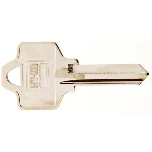 Key Blank, Brass, Nickel, For: National Cabinet, House Locks and Padlocks