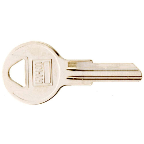 Hy-Ko 11010Y11 Key Blank, Brass, Nickel, For: Yale Cabinet, House Locks and Padlocks