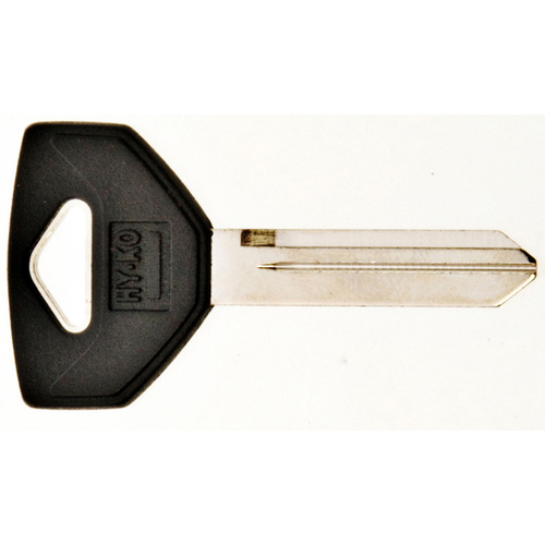 Key Blank, Brass/Plastic, Nickel, For: Chrysler, Dodge, Eagle, Jeep, Plymouth Vehicles - pack of 5