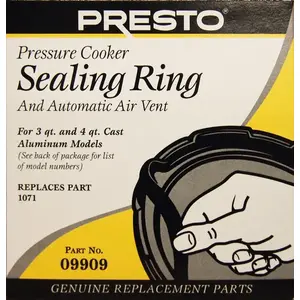 Presto 09909 Sealing Ring Automatic Air Vent for Pressure