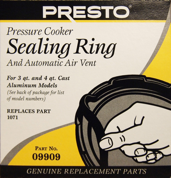 Presto 09909 Sealing Ring Automatic Air Vent for Pressure