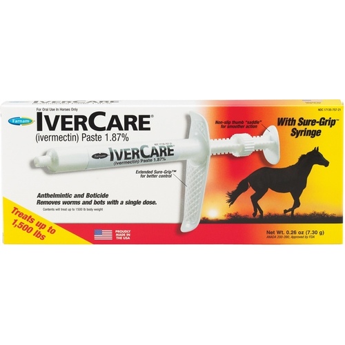 IverCare Ivermectin Horse De-Wormer Paste With Syringe, .26-oz.