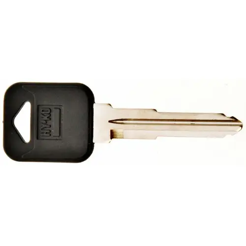 Automotive Key Blank, Brass/Plastic, Nickel, For: Mazda Vehicle Locks