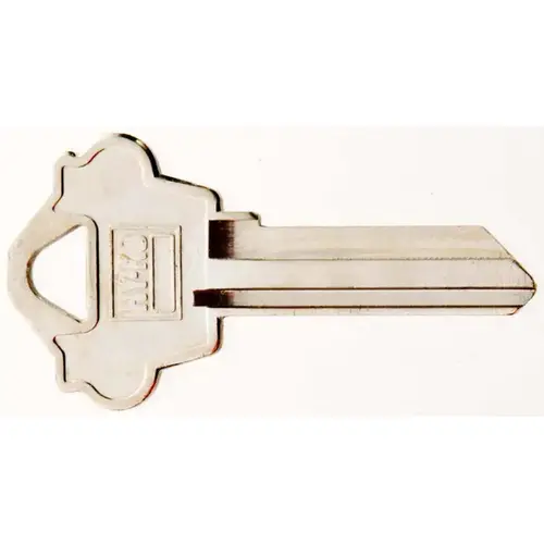 Key Blank, Brass, Nickel, For: Weslock House Locks and Padlocks - pack of 10