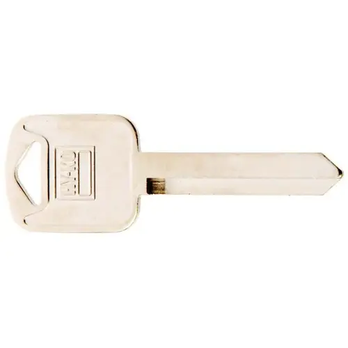 Key Blank, Solid Brass, Nickel, For: Ford, Lincoln, Mercury Vehicles - pack of 10