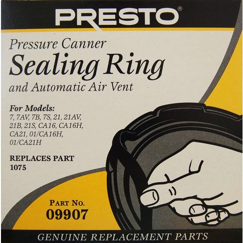 Presto 09907 Sealing Ring & Automatic Air Vent for Pressure Canners