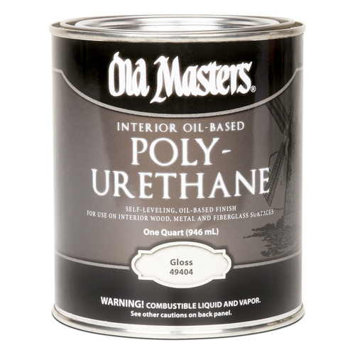 Polyurethane, Gloss, Liquid, Clear, 1 qt, Can