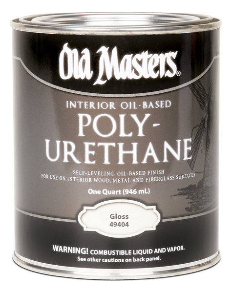 Old Masters 49404 Polyurethane, Gloss, Liquid, Clear, 1 qt, Can