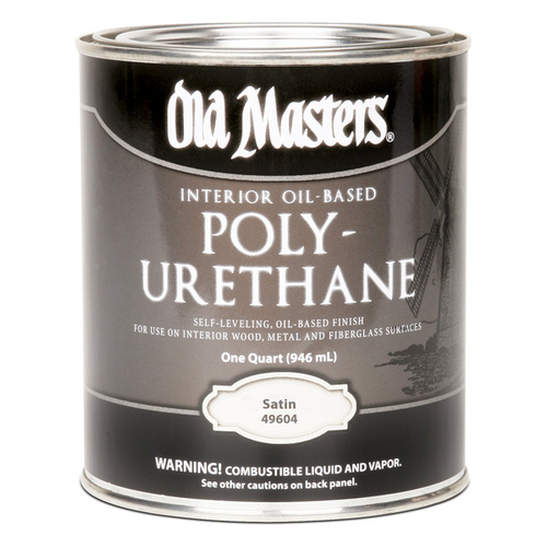 Old Masters 49604 Polyurethane, Liquid, Clear, 1 qt, Can