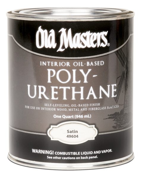 Old Masters 49604 Polyurethane, Liquid, Clear, 1 qt, Can