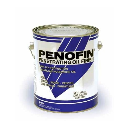 Penofin F5ECHGA Penetrating Wood Stain Semi-Transparent Chestnut Oil-Based 1 gal Chestnut