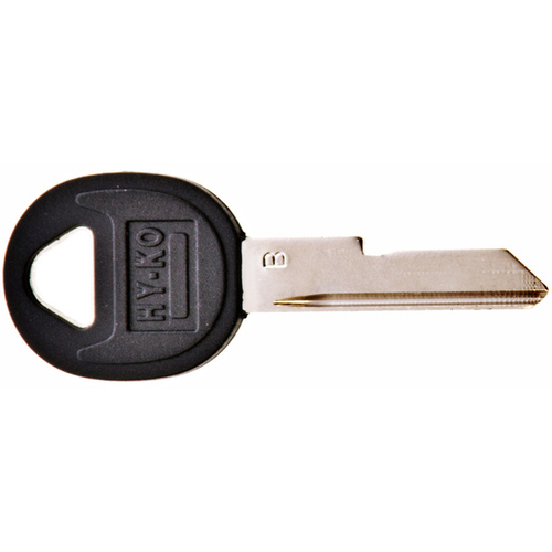 Key Blank - GM Auto B49P Plastic Head (Black) Nickel