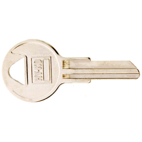 Key Blank, Brass, Nickel, For: Slaymaker Cabinet, House Locks and Padlocks - pack of 10