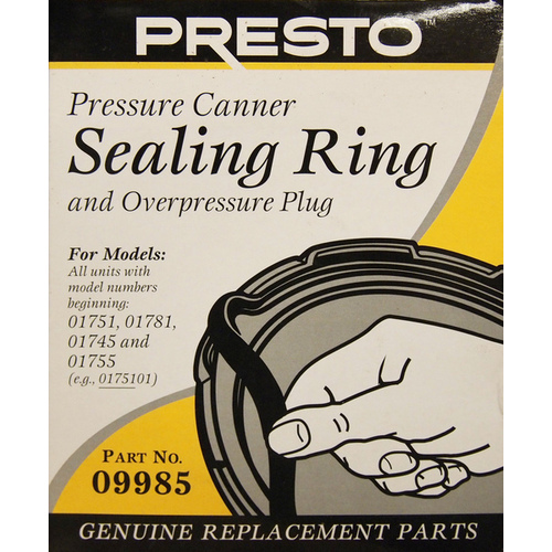 Presto 09985 Sealing Ring, For: 0174510, 175107, 0175510, 178107 Pressure Canners