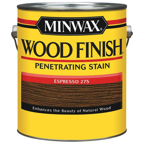 Wood Finish Wood Stain, Espresso, Liquid, 1 gal, Can