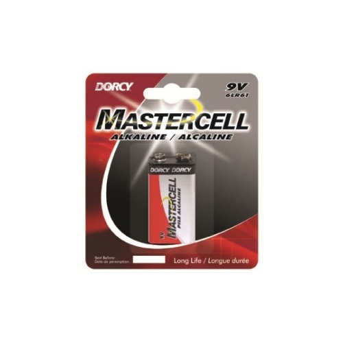 Batteries Mastercell 9-Volt Alkaline 1 pk Carded