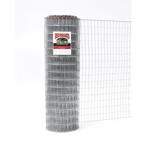 Red Brand 70314 Square Deal Tradition Horse Fence, 100 ft L, 60 in H, Non-Climb Mesh, 2 x 4 in Mesh, 12.5 ga Gauge Galvanized