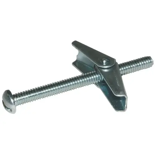 Toggle Bolt - Round Head Slotted 1/8" x 3" - Zinc pack of 50