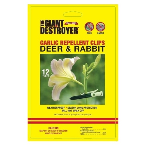 Giant Destroyer 00700 Animal Repellent Clip For Deer and Rabbits 12 pk