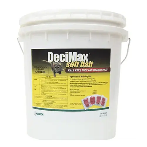 NEOGEN CORPORATION 116841 DeciMax Soft Bait Rodenticide, Paste, 8 lb Pail Red