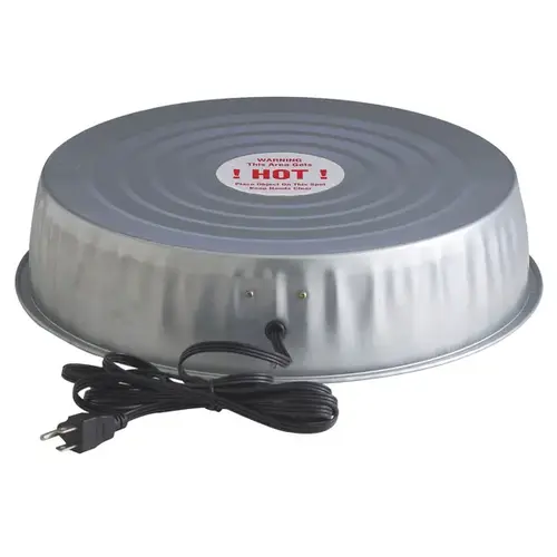 Electric Heater Base for Poultry Water Supply Gray