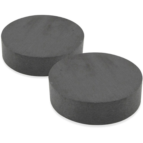 Magnetic Disc, 3/4 in Dia, Charcoal Gray - pack of 8