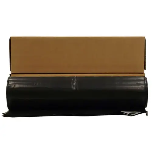 Plastic Sheeting, Polyethylene, Black, 10ml, 20 x 100-Ft.