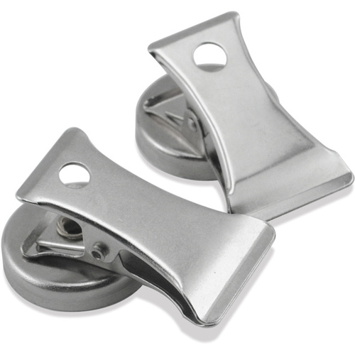 Magnetic Clips 1.8" L X 1" W Silver Clip 3 lb. pull Silver Pair