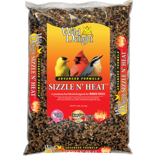 Wild Delight 372140 Wild Bird Food Sizzle N Heat Songbird Sunflower Kernels 14 lb