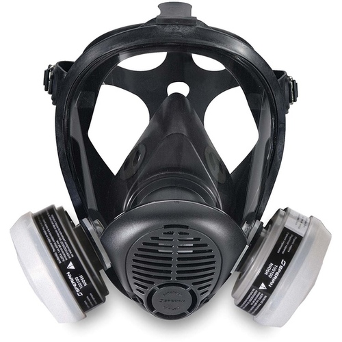 Full Facemask Respirator North R95 Paint Spray and Pesticide 5400 Black M/L Black