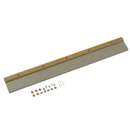 M-D 49008 Break Threshold, 36 in L, 4-9/16 in W, Aluminum, Satin Nickel