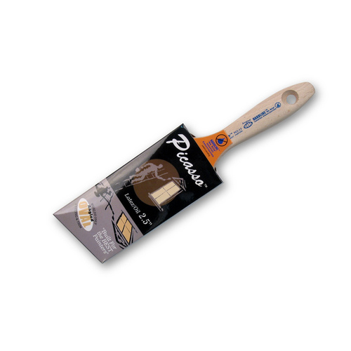 2.5" Angle Picasso Paint Brush - Beaver Handle