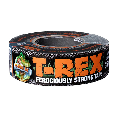 T-Rex 240998 Duct Tape, 35 yd L, 1.88 in W, Cloth Backing, Gunmetal Gray