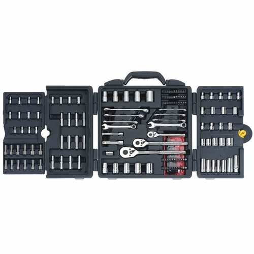 Mechanic's Tool Set, 170-Piece, Chrome Vanadium, Chrome Vanadium