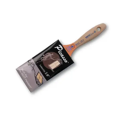 Proform PIC2-3.0 3" Straight Picasso Paint Brush - Beaver Handle